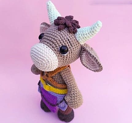 Toribio,el Minotauro Patrón de Ganchillo Amigurumi