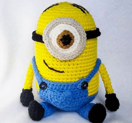 Sitting Minion Amigurumi Crochet Pattern
