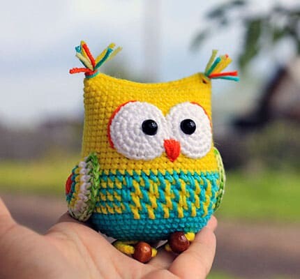 The Owl Rattle Amigurumi Crochet Pattern