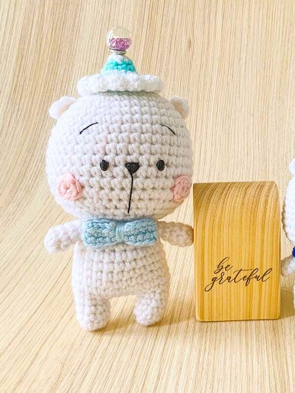 crochet bear pattern, sweetest polar bear amigurumi pattern
