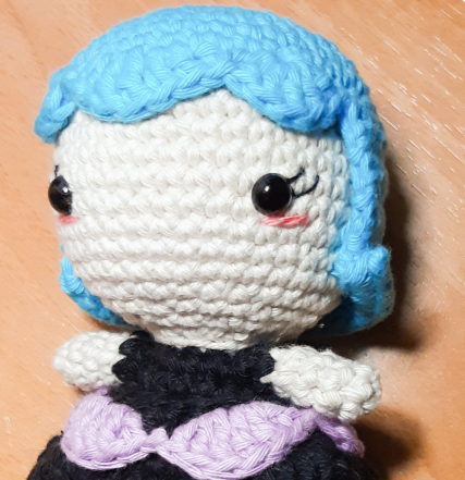 La bruja Luna PDF Amigurumi Patrón Gratis cabeza