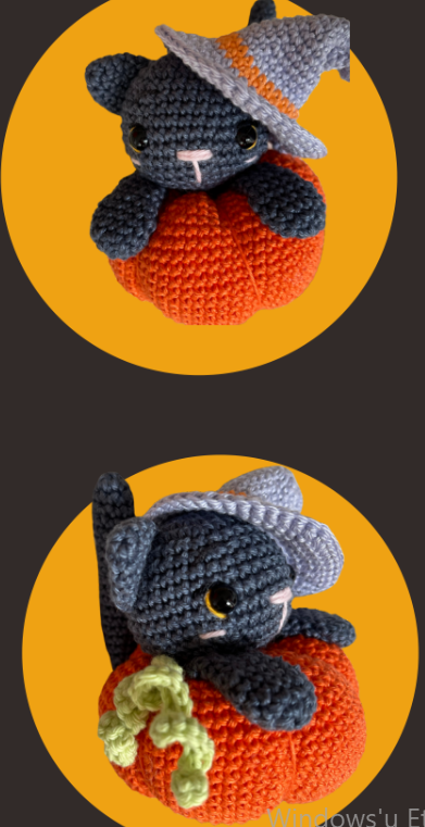 Salem En La Calabaza Amigurumi Patrón Gratis