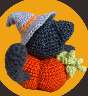 Salem En La Calabaza Amigurumi Patrón Gratis