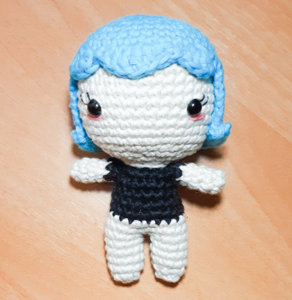 La bruja Luna PDF Amigurumi Patrón Gratis piernas