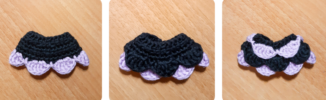 La bruja Luna PDF Amigurumi Patrón Gratis falda