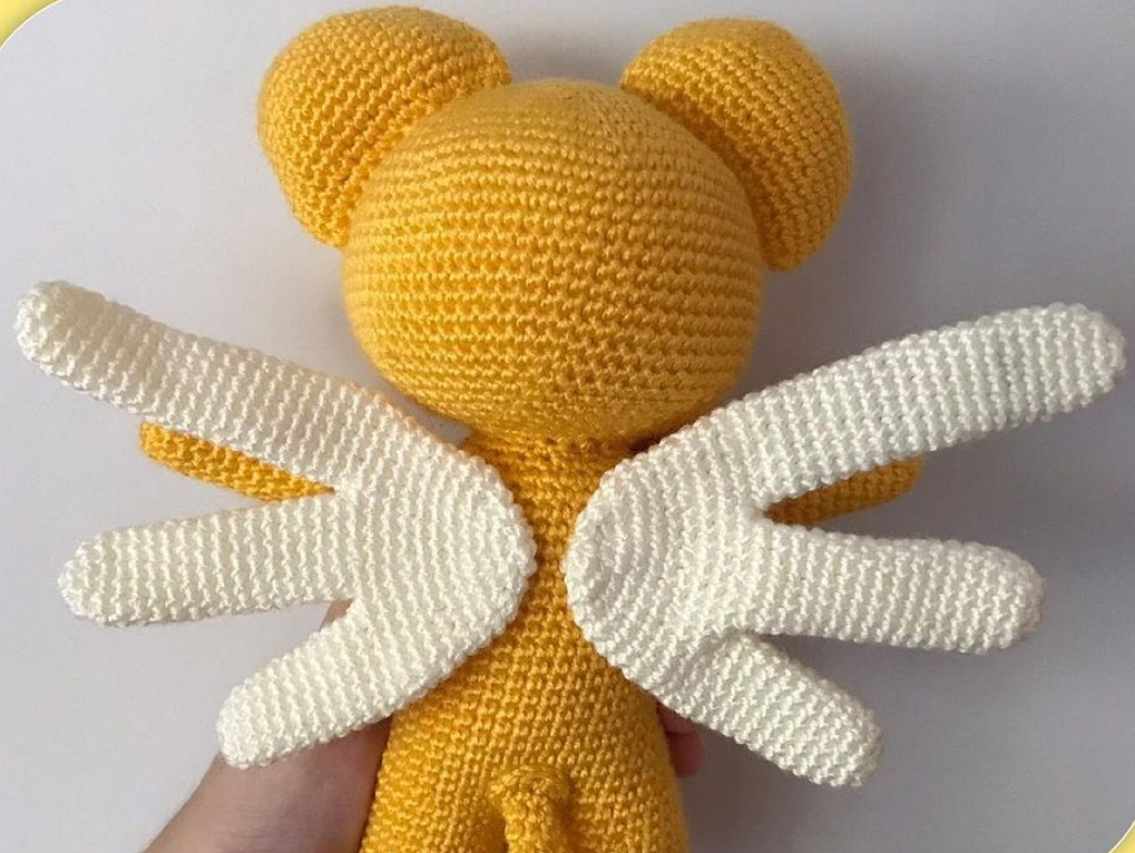 Cerberus CardCaptor Sakura Amigurumi Patrón Gratis alas