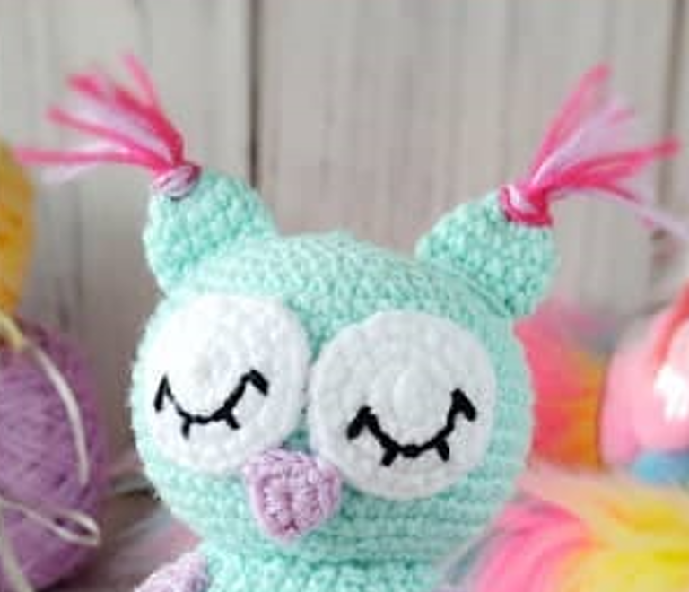 Búho Lola Amigurumi Patrón Gratis montaje