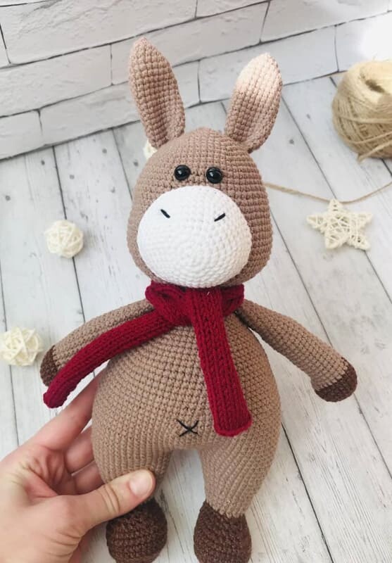 Crochet Donkey Amigurumi Free Pattern (3)