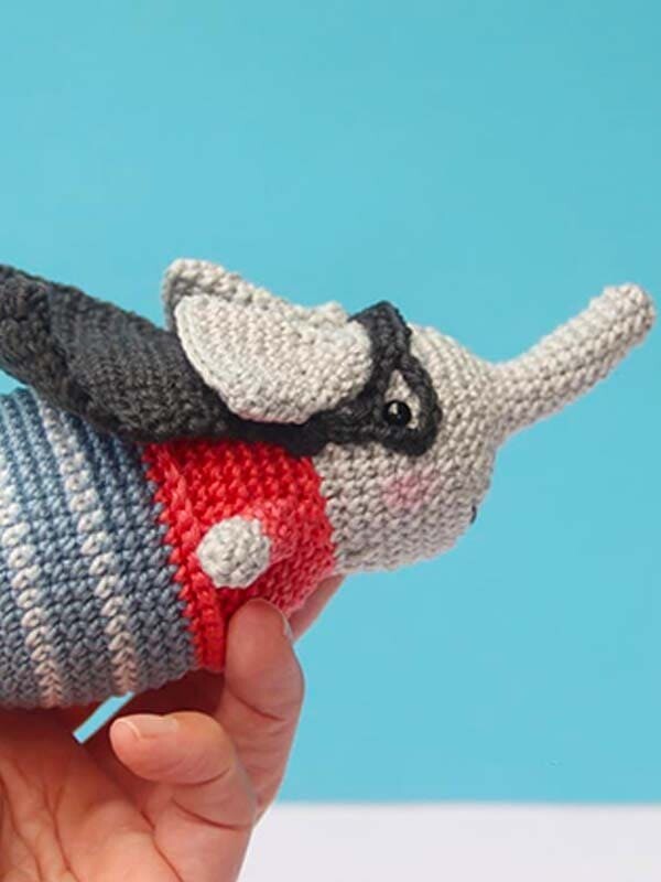 Kaii El Limpiador De Elefantes Amigurumi Patrón Gratis (4)