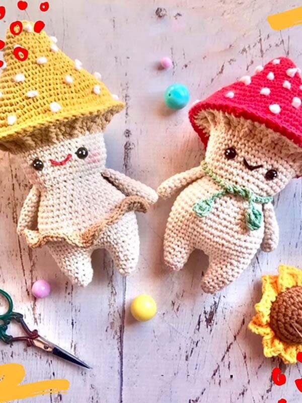 Hugo Honguito Amigurumi Patrón Gratis (2)