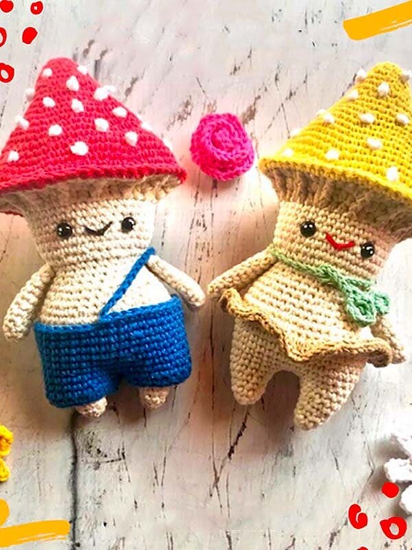 Hugo Honguito Amigurumi Patrón Gratis (3)