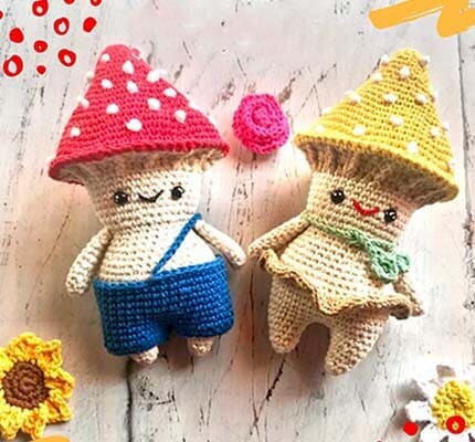 Hugo Honguito Amigurumi Patrón Gratis