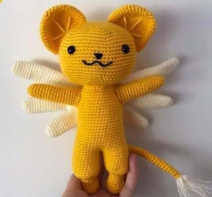 Kero Sakura Card Captor Amigurumi Patrón Gratis