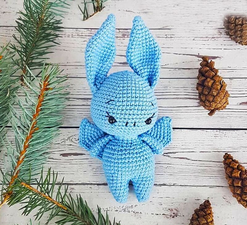 Cute Bat Amigurumi Crochet Free Pattern