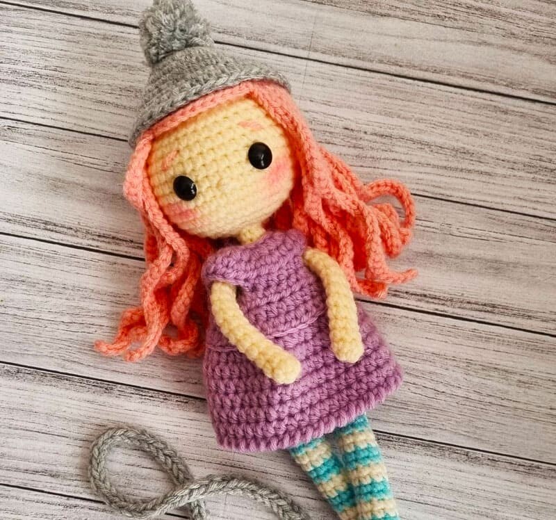 Lulu Pie Crochet Doll Amigurumi Free Pattern (2)