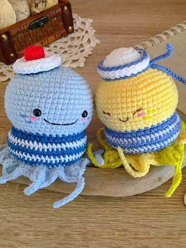 Pulpo En Marinero Amigurumi Patrón Gratis (2)