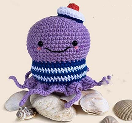 Pulpo En Marinero Amigurumi Patrón Gratis