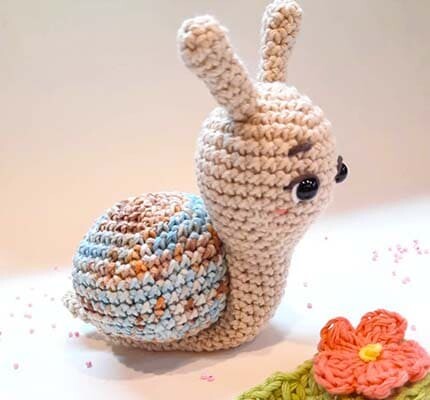 Roli el Caracol Amigurumi Patrón Gratis