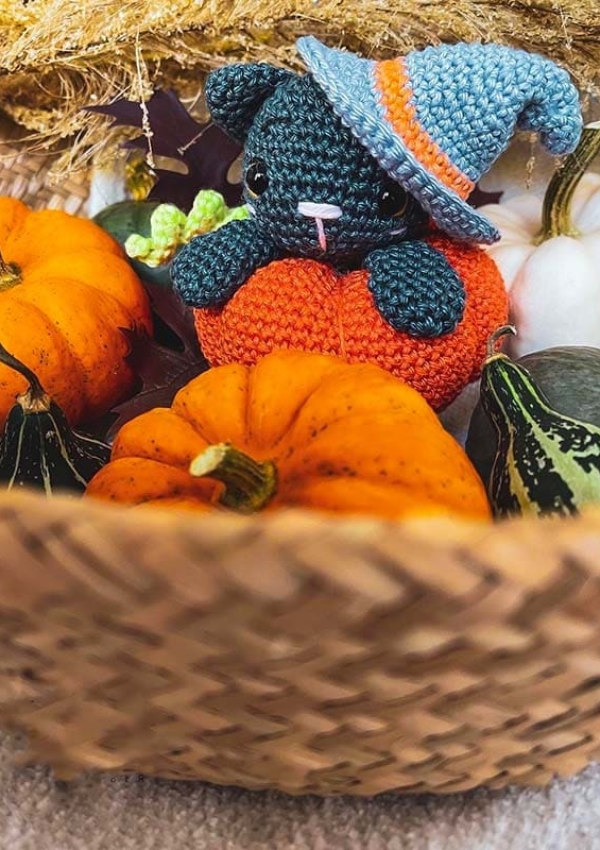 Gato En La Calabaza Amigurumi Patrón Gratis Lovelycraft