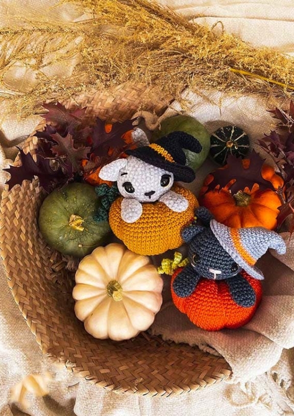 Gato En La Calabaza Amigurumi Patrón Gratis Lovelycraft