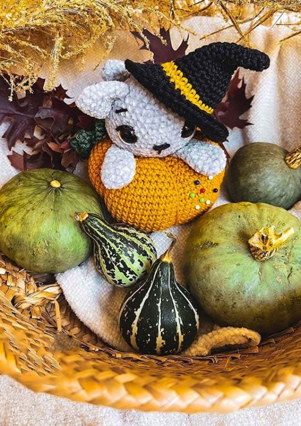 Gato En La Calabaza Amigurumi Patrón Gratis Lovelycraft