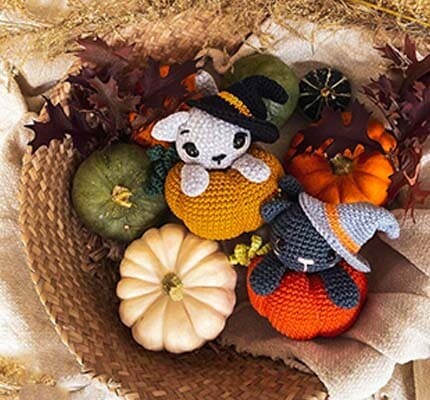 Crochet Cat in the Pumpkin Amigurumi Pattern 17