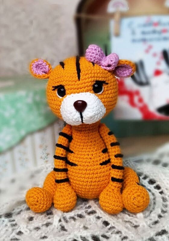 Crochet Tiger Toffee Amigurumi Free PDF Pattern Lovelycraft