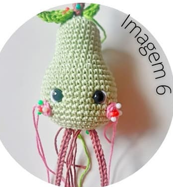 Pera Kawaii Amigurumi Patrón Gratis