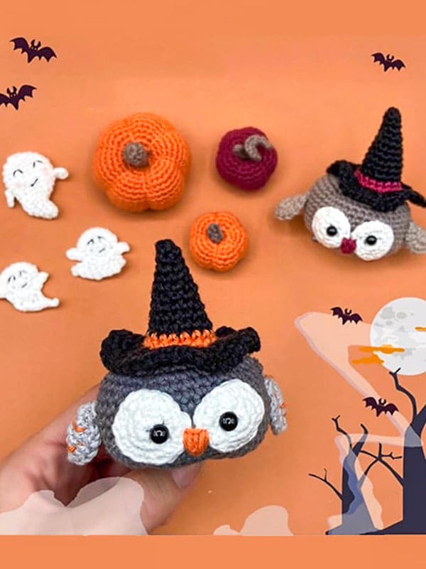 Calabaza De Búho De Halloween PDF Amigurumi Patrón Gratis