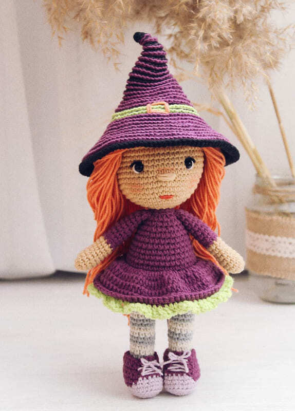 Crochet Halloween Witch Amigurumi Free Pattern (2)