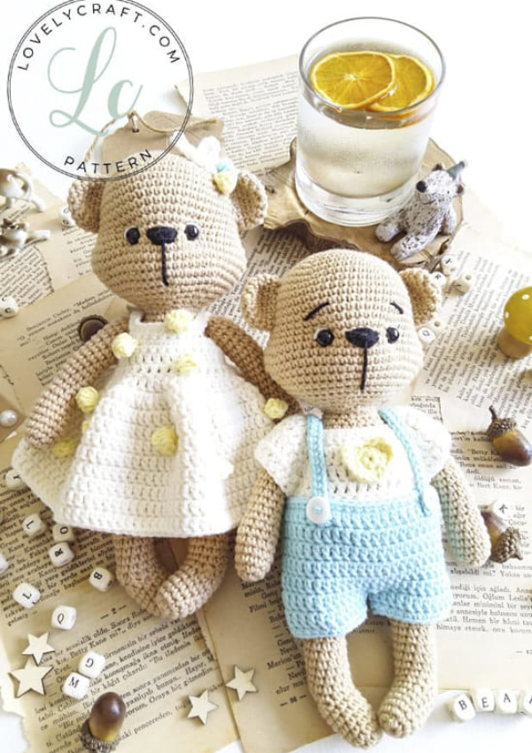 Mrs. Cookie Crochet Teddy Bear Amigurumi Free Pattern - Lovelycraft Mrs. Cookie Crochet Teddy Bear Amigurumi Free Pattern - Lovelycraft