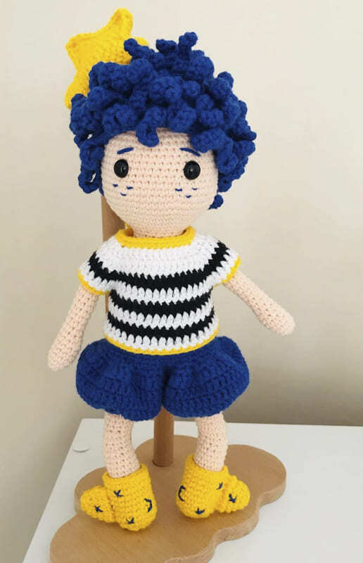 Crochet Night Boy Amigurumi Doll Free Pattern (1)