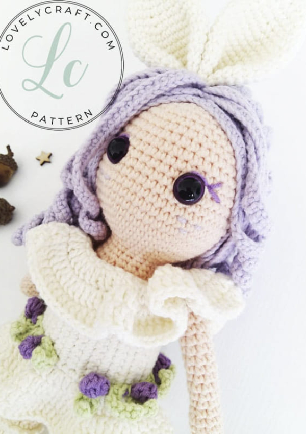Rubby Rabbit Crochet Crochet Rubby Bunny Girl Amigurumi Free Pattern - Lovelycraft