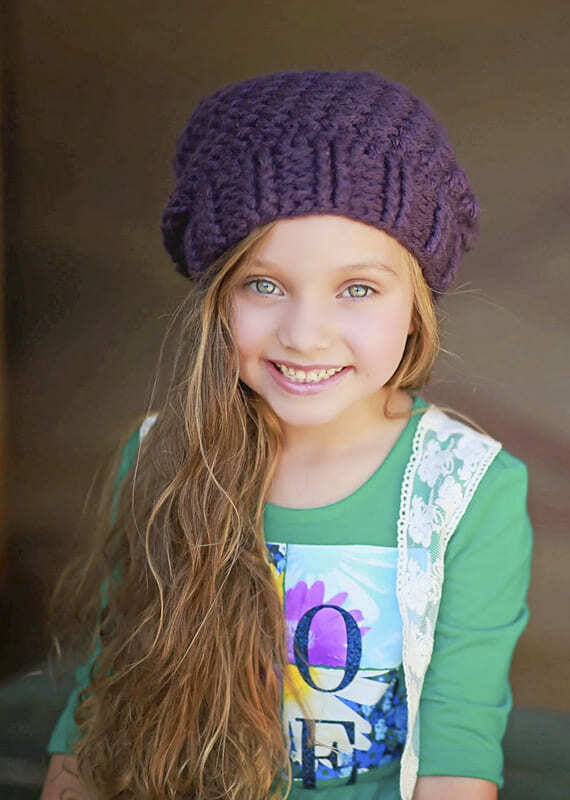 Crochet Slouchy Hat for Women and Kids PDF Pattern for kids