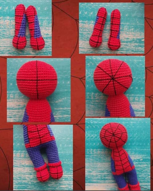 PATRÓN GRATIS Spiderman Juguete Amigurumi paso a paso - Crochetisimo