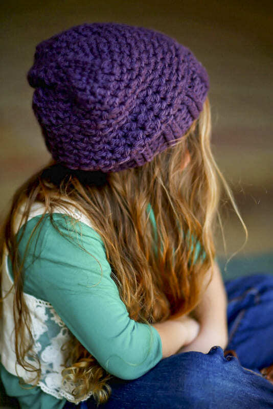 Girl Crochet Slouchy Hat for Women and Kids PDF Pattern