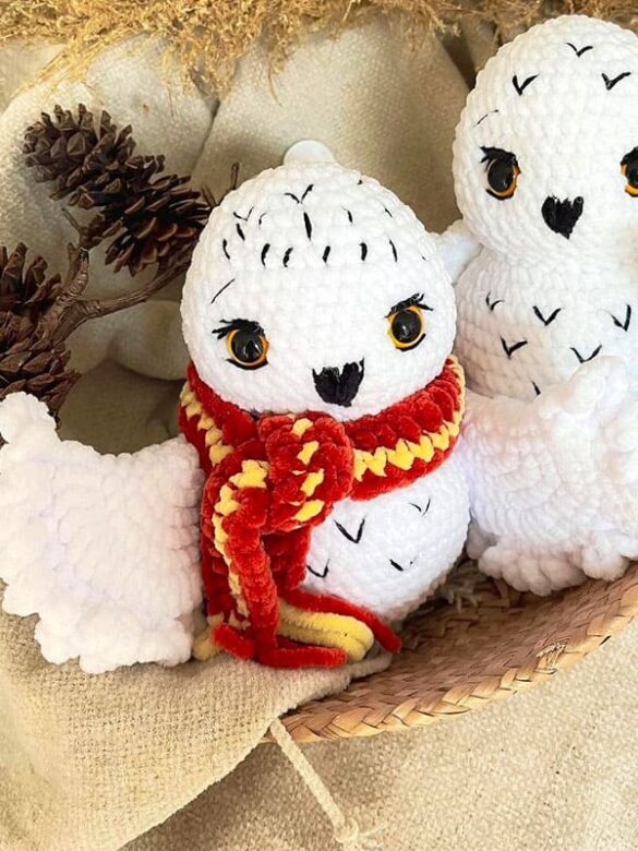 Harry Potter Crochet Hedwig Owl PDF Amigurumi Free Pattern Lovelycraft