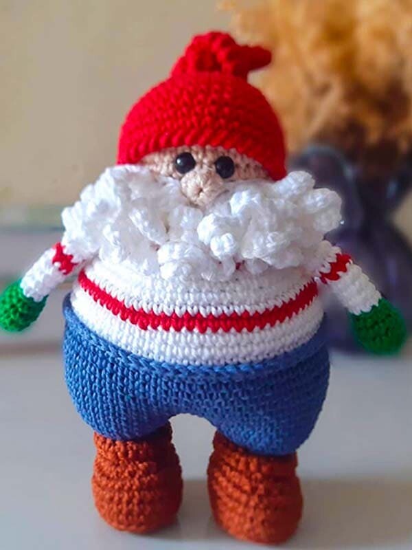 Lindo Santa Claus Navidad Amigurumi Patrón Gratis
