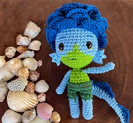 Luca Paguro Amigurumi Patrón Gratis