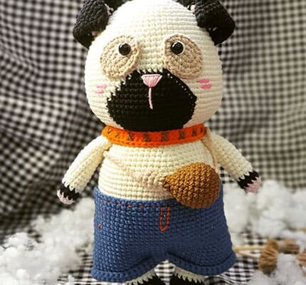 Lulu Crochet Dog Amigurumi Free PDF Pattern front side