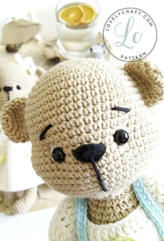 Mr. Cookie Crochet Teddy Bear Amigurumi Free Pattern (3)
