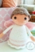 Pequeño ángel amigurumi muñeca patrón de ganchillo gratis