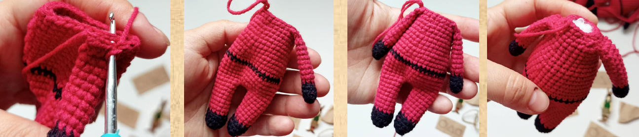 Squid Game Keychain PDF Crochet Amigurumi Free Pattern
