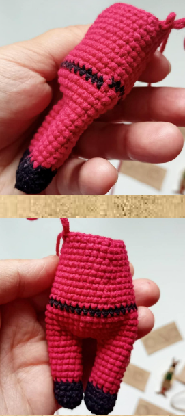 Squid Game Keychain PDF Crochet Amigurumi Free Pattern