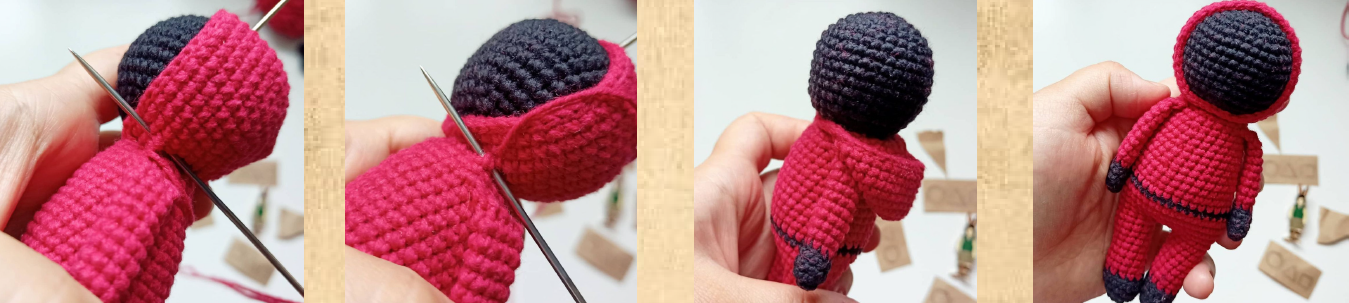 Squid Game Keychain PDF Crochet Amigurumi Free Pattern