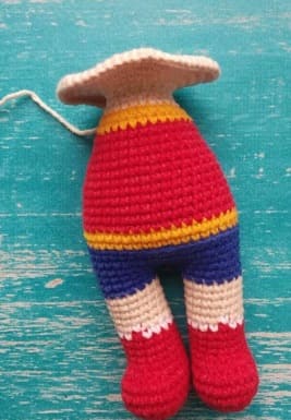 Wonder Woman amigurumi crochet body