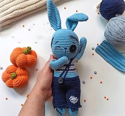 Zombie Crochet Bunny PDF Amigurumi Free Pattern 3