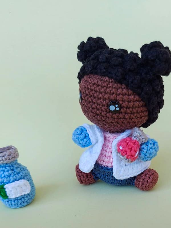 Bebé Científico Ce Jague PDF Amigurumi Patrón Gratis 