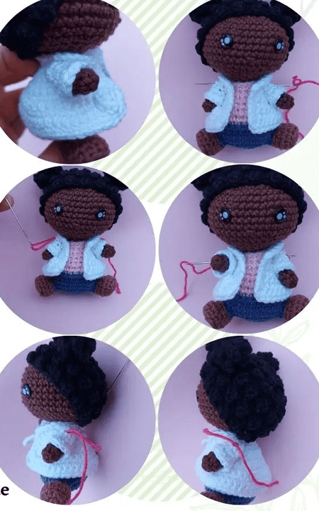 Bebé Científico Ce Jague PDF Amigurumi Patrón Gratis 