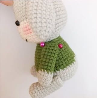 Christmas Crochet Donkey Amigurumi Free Pattern arm